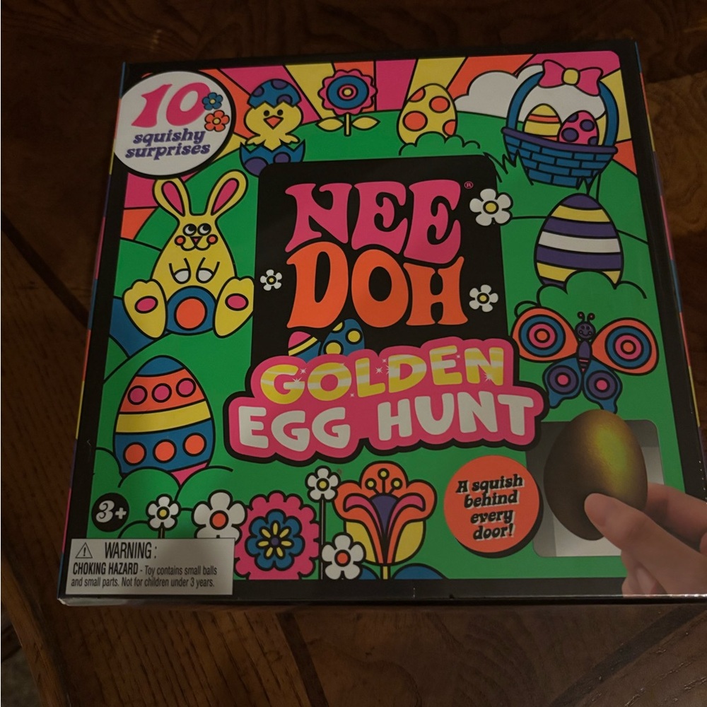 Nee Doh Golden Egg Hunt Squishy Toy Set - Colorful Fun